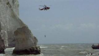 Rescue off Seaford's Splash Point