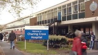 Charing Cross Hospital sign