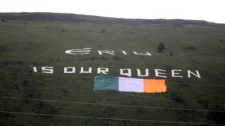 Sign on Belfast hillside