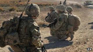 British troops in Afghanistan