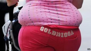 File photo of an overweight woman