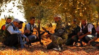 Rebels in Idlib (Photo by Darren Conway)
