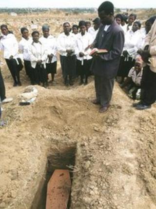 Funeral in Zambia - archive photo
