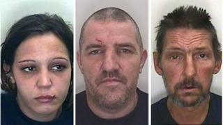 From left to right: Charlie Chase, 25, Christopher Charles, 48, and Paul Chambers, 49