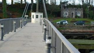 Pont droi Pont yr Aber (llun:Alan Fryer)