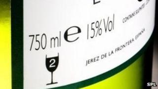 wine bottle label