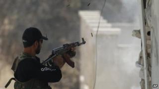 File photo of Free Syrian Army fighter