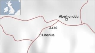 Map o'r ardal