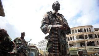 AU soldiers in Mogadishu (June 2012)