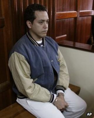 Venezuelan diplomat Dwight Sagaray at Nairobi's magistrate court