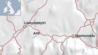 map o'r ardal