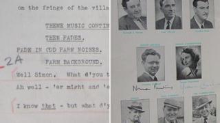 BBC Radio 4 The Archers script and cast images