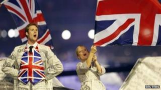 Scene from Sunday's London 2012 closing Olympic ceremony