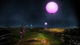 Hadrian's Wall Connecting Light visualisation