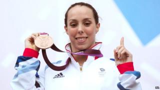 Beth Tweddle with her Bronze Medal