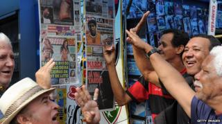 Газетный киоск в Бразилии
