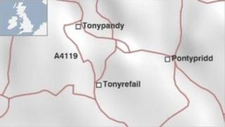 map o'r ardal
