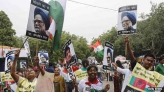 Protest against sale of coalfields in Delhi on Sunday 26 August 2012