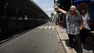 Protesters outside Mexican Electoral Court