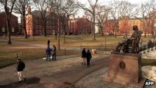 Harvard University campus pictured on 30 August 2010 (file picture)