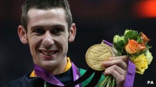 Michael McKillop with gold medal