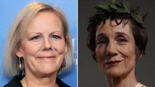 Phyllida Lloyd and Dame Harriet Walter, in costume for the BBC's 2010 radio serial of I, Claudius