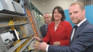 Brian Taylor, Arlene Foster and Noel McCracken