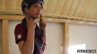 A still from a video of Khorshid