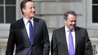 David Cameron and Liam Fox in 2010