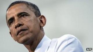 President Obama at a Presidential campaign event in Las Vegas, Nevada on 12 September 2012