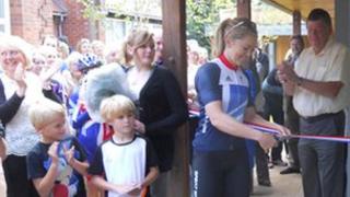 Jess Varnish opens hospice centre