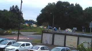 Police cars in Cwmbran