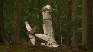 The aircraft following the crash