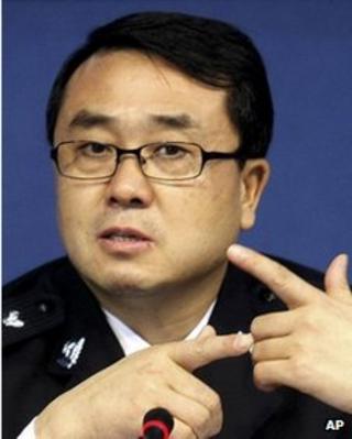 File photo of Wang Lijun, former Chongqing police chief, on 21 October, 2008
