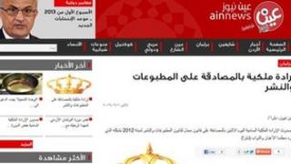 Screengrab of Ain News website