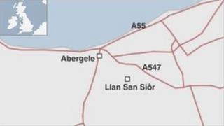 Map o'r ardal