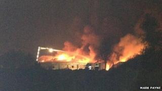 Real Crisps factory on fire - image Mark Payne