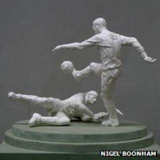 An artist's impression of how the statue will look