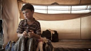 Child refugee from Syria