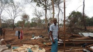 Picture of villagers at Seeniyamoddai village. Pic from GG Ponnambalam