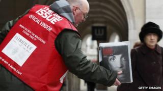 A man selling the Big Issue