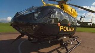 Police helicopter