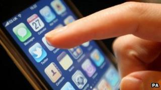 iPhone screen