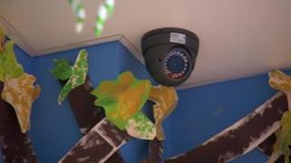 CCTV camera in the Small Talk Nurseries in Handsworth