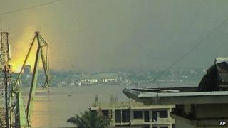 Video from Kinshasa showing blast in Brazzaville. 4 March 2012