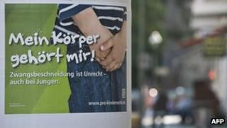 Poster saying "My body belongs to me"