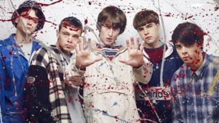 Oliver Heald, Jordan Murphy, Elliott Tittensor, Nico Mirallegro, and Adam Long in the film Spike Island