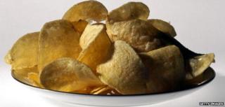 Plate of crisps