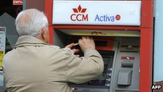 Spanish cashpoint - file pic