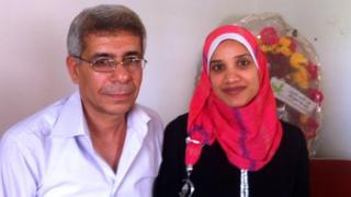 Muhammad Al Far and his wife Wafa